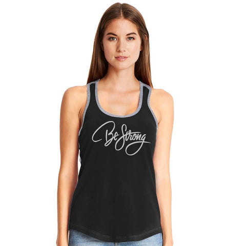 BE STRONG Women's Racerback Tanktop